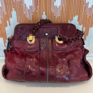 Chloé Heloise Bordeaux Leather Shoulder Bag
